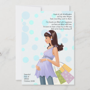 Anúncio de maternidade da gravidez da mamã