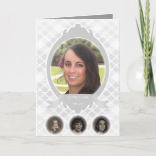 anúncio de memorial de fotos em senescência