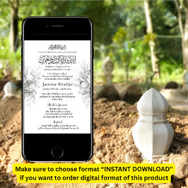 Anúncio de morte muçulmana Mulher Janaza Prayer