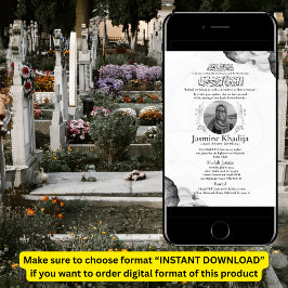 Anúncio de morte muçulmana Mulher Janaza Prayer