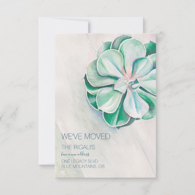 Anúncio de Movimentação com Êxito de Aquarela (Frente)