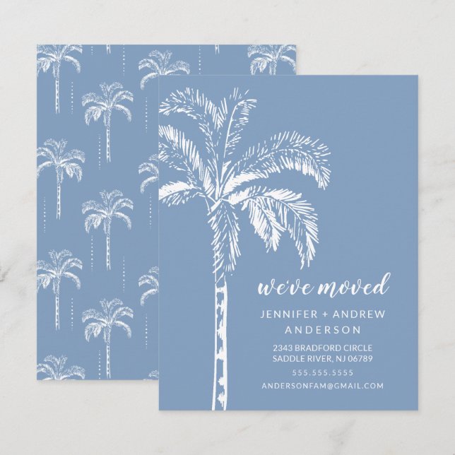 Anúncio de Movimentação da Árvore Palm Moderna (Frente/Verso)