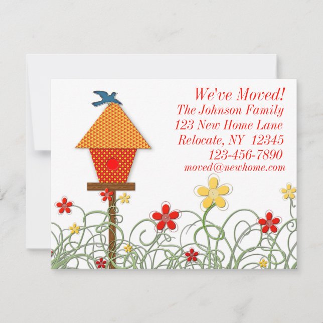 Anúncio de Movimentação da Casa Bird (Frente)