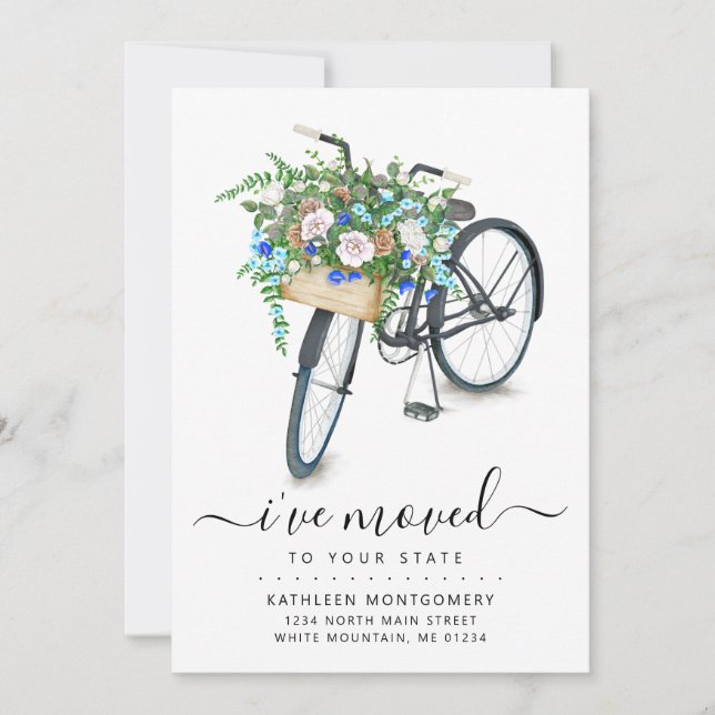 Anúncio de Movimentação da Cesta Floral Bicicleta  (Frente)