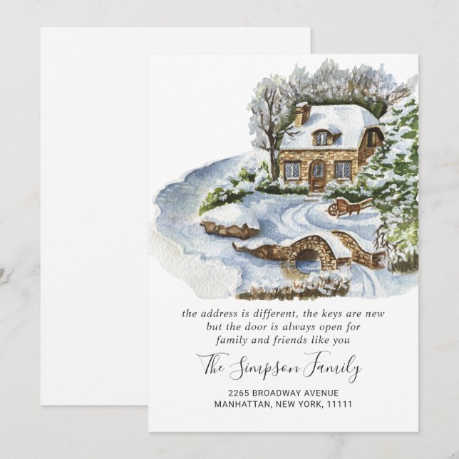 Anúncio de Movimentação da Porta de Natal em Aquar (Frente/Verso)