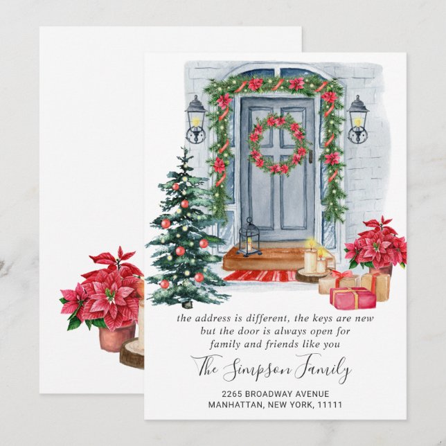 Anúncio de Movimentação da Porta de Natal em Aquar (Frente/Verso)