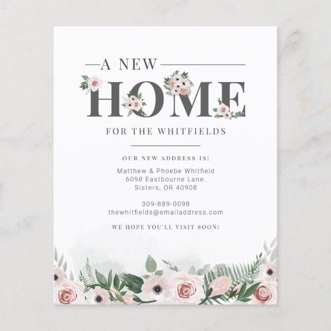 Anúncio de Movimentação de Alteração de Endereço F (Frente)