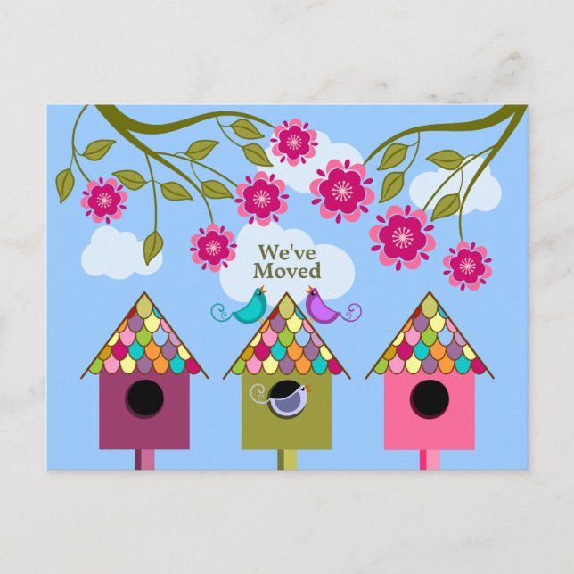 Anúncio de Movimentação de Aves Whimsical (Frente)