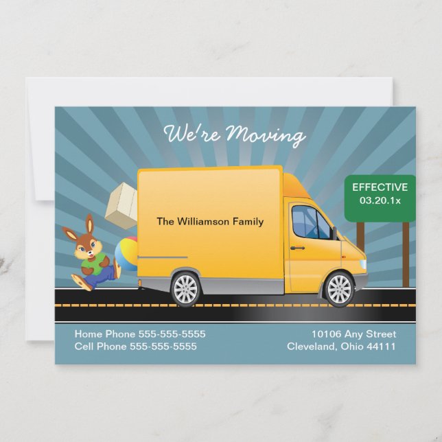 Anúncio de Movimentação de Caminhão (Frente)