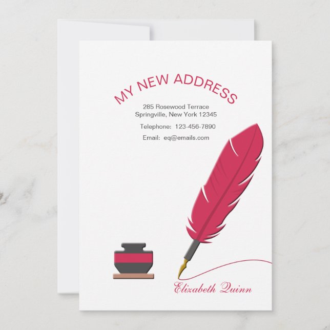 Anúncio de Movimentação de Canetas de Inkwell e de (Frente)