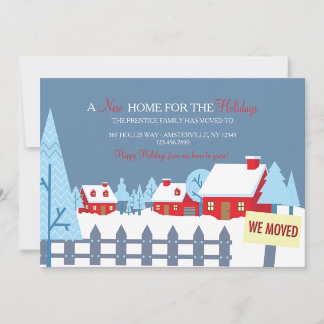 Anúncio de Movimentação de Casas Cobertas por Neve (Frente)