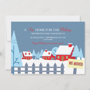 Anúncio de Movimentação de Casas Cobertas por Neve