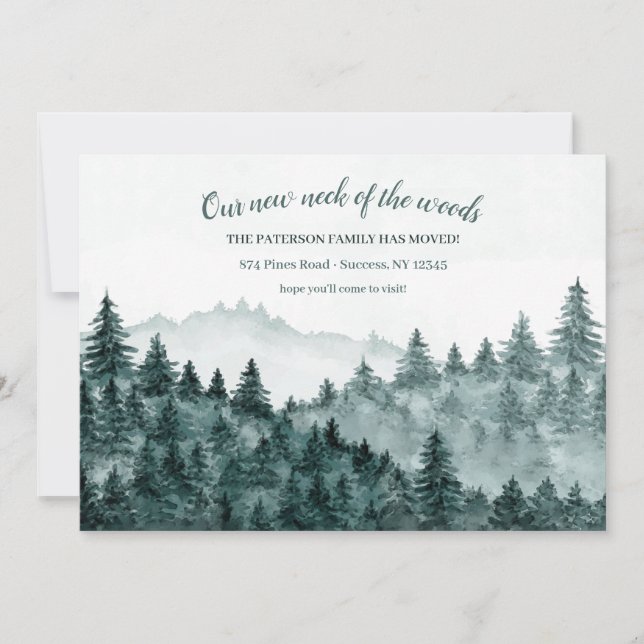 Anúncio de Movimentação de Cores d'Água do Woods (Frente)