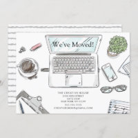 Anúncio de Movimentação de Escritório Desenho de M