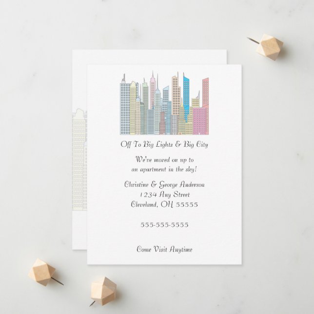 Anúncio de Movimentação de Grande Cidade (Frente/Verso In Situ)