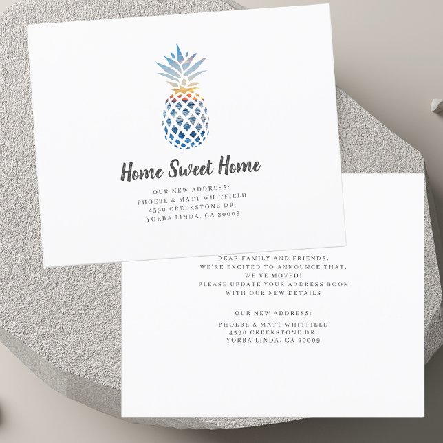 Anúncio de Movimentação de Mudança Moderna de Ende (Modern Change of Address Moving Announcement)