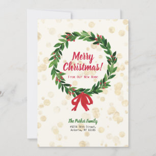 Anúncio de Movimentação de Natal Vermelho e Ver