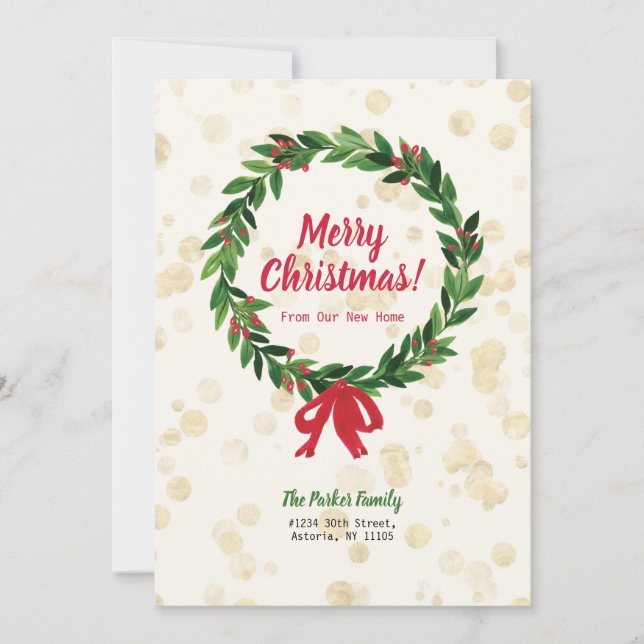 Anúncio de Movimentação de Natal Vermelho e Verde (Frente)