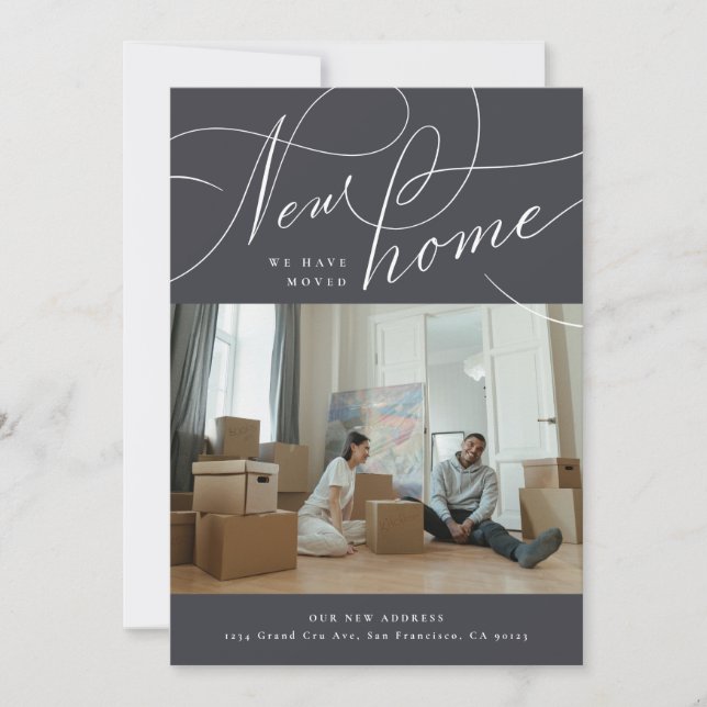 Anúncio de Movimentação de Nova Casa com Letra Mão (Frente)