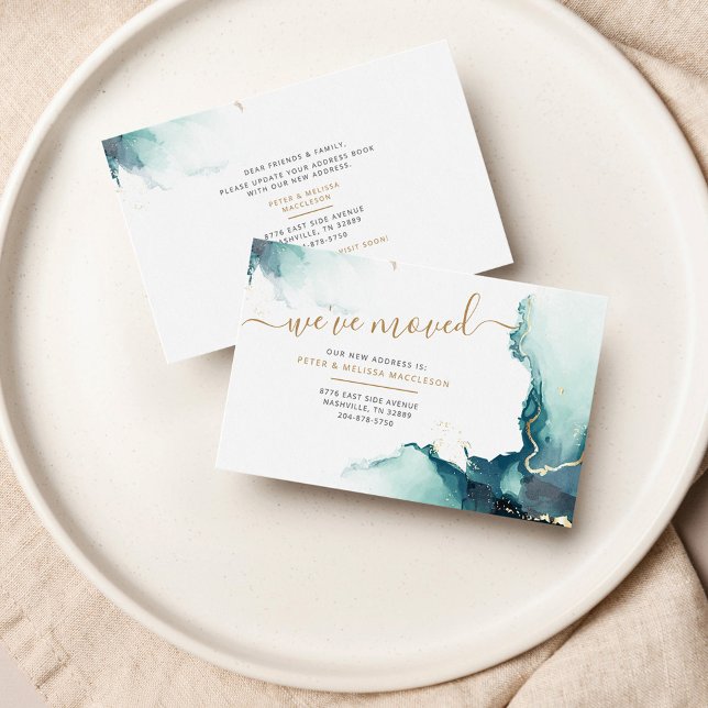 Anúncio de Movimentação de Novo Endereço (Agate Script Moving Announcement Notecard)