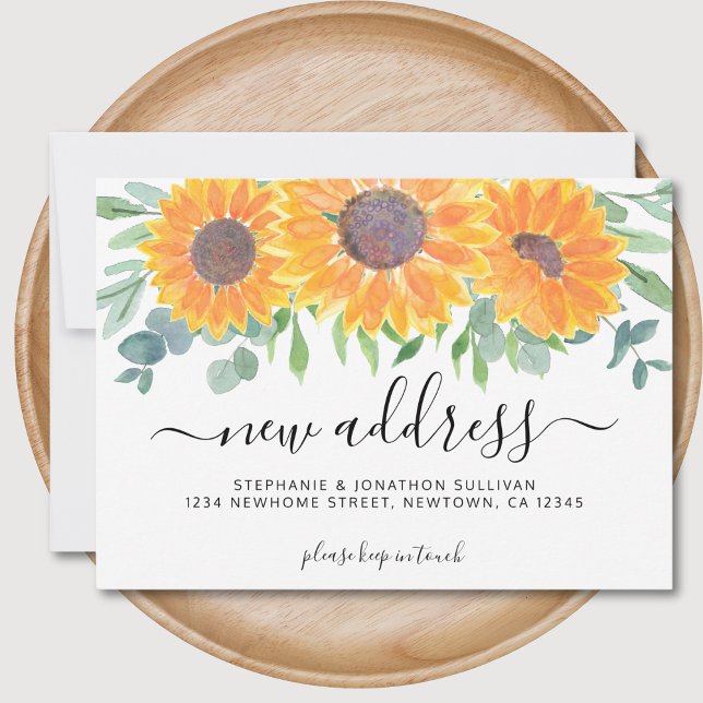 Anúncio de Movimentação de Novo Endereço Floral (Criador carregado)