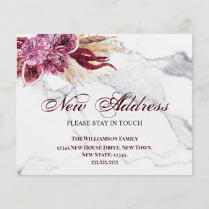 Anúncio de Movimentação de Novo Endereço Floral de