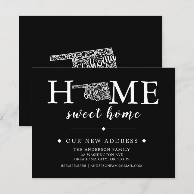 Anúncio de Movimentação de OKLAHOMA Cor Editável (Frente/Verso)