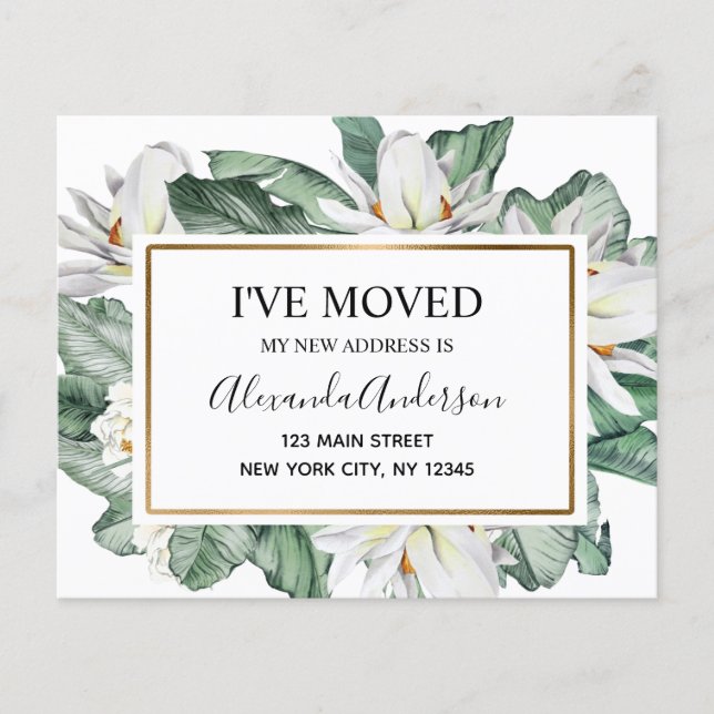 Anúncio de Movimentação de Orçamento Tropical Flor (Frente)