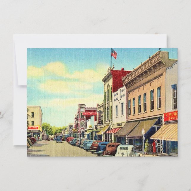 Anúncio de Movimentação do Cartão Postal Vintage O (Frente)