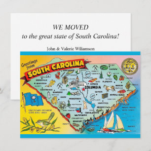 Anúncio de Movimentação do Mapa da Carolina do Sul