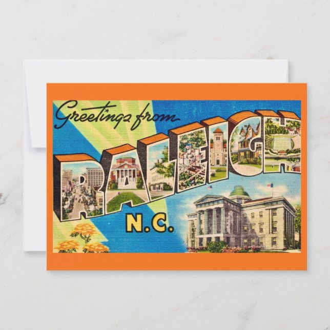 Anúncio de Movimentação do Mapa NC Raleigh (Frente)