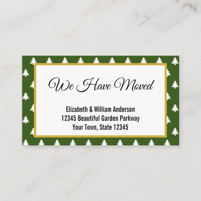 Anúncio de Movimentação do Padrão de Árvore de Nat (Frente)