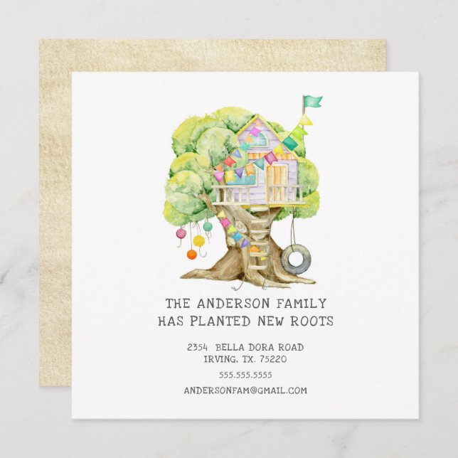 Anúncio de Movimentação do Treehouse (Frente/Verso)