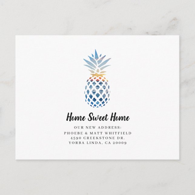 Anúncio de Movimentação em Casa do Pineapple Sweet (Frente)