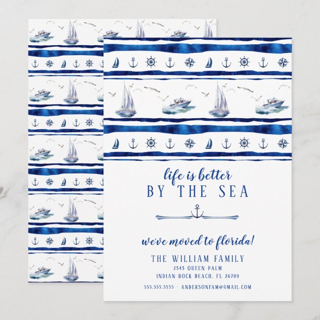 Anúncio de Movimentação em veleiro (Frente/Verso)