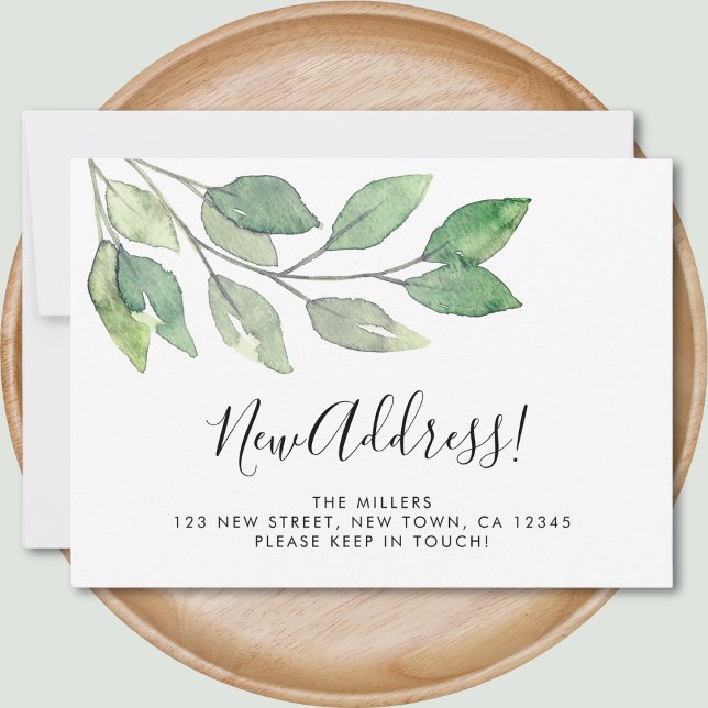 Anúncio de Movimentação em Verde de Novo Endereço (Criador carregado)