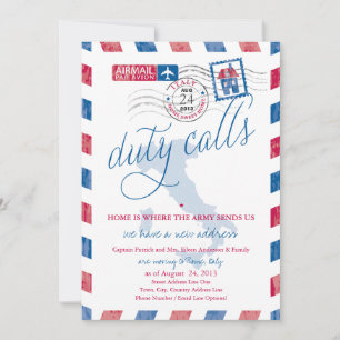 Anúncio de Movimentação Militar de Correio Aér