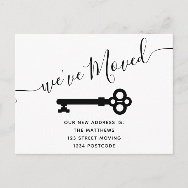 Anúncio de movimentação mínima de teclas pretas pr (Frente)