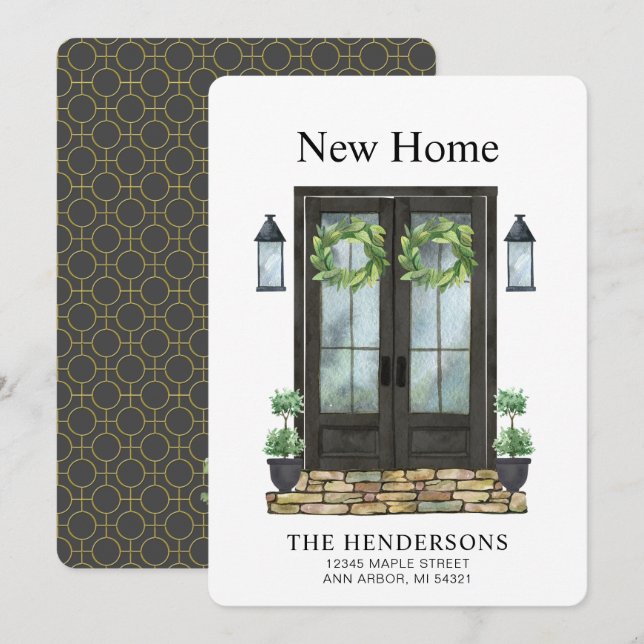 Anúncio de Movimentação Moderna de Nova Cor de Águ (Frente/Verso)