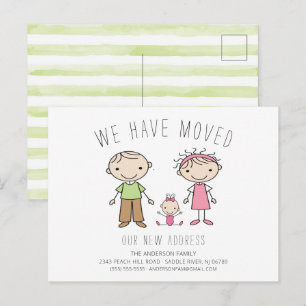 Anúncio de movimento da família da figura do pun