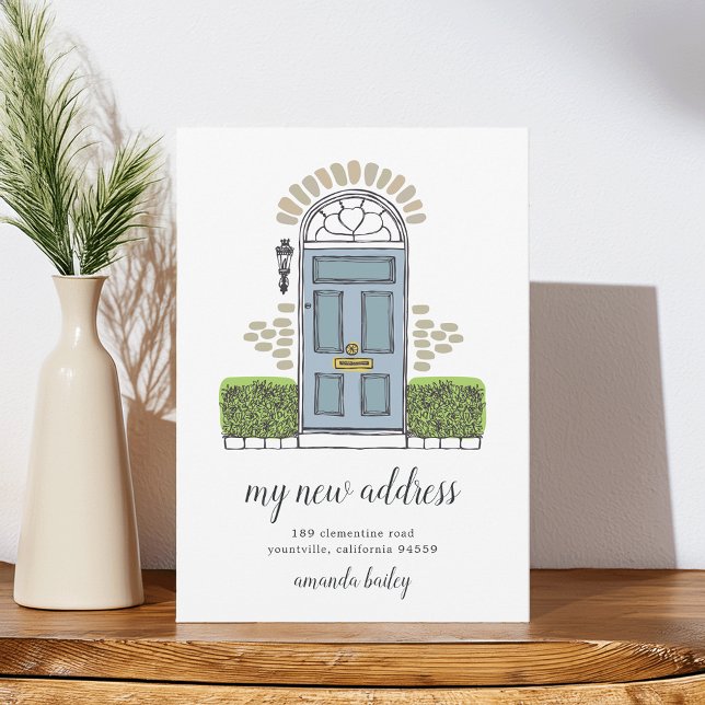 Anúncio de movimento da porta azul (Criador carregado)