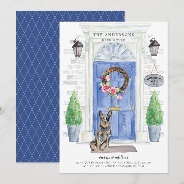 Anúncio de Movimento da Porta do Cachorro Australi (Frente/Verso)