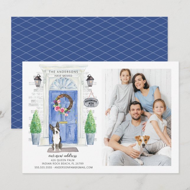 Anúncio de movimento da porta frontal da Boston Te (Frente/Verso)