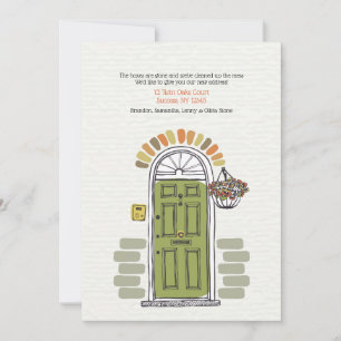 Anúncio de movimento da porta verde