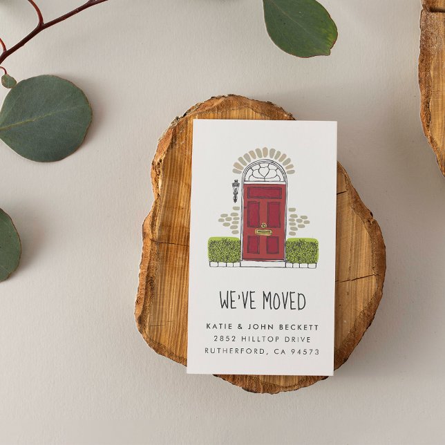 Anúncio de movimento da porta vermelha Inserir car (Criador carregado)