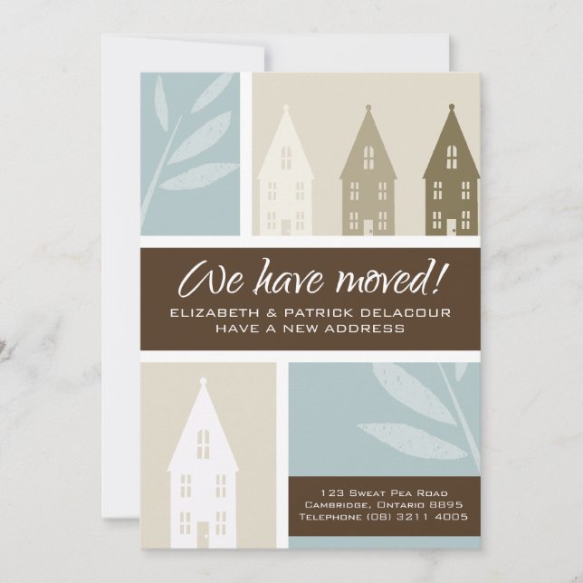 Anúncio de Movimento das Casas Castanhas Silhouett (Frente)