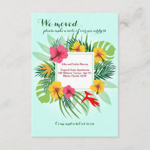 Anúncio de movimento das flores tropicais
