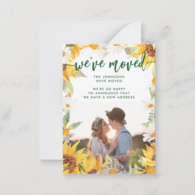 Anúncio de movimento de fotos da flor do Sol Botân (Frente)