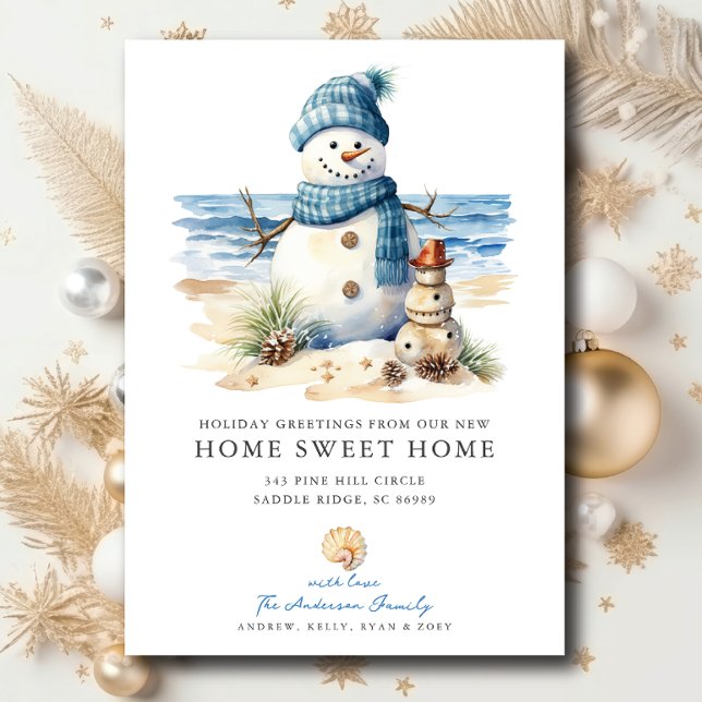 Anúncio de Movimento de Natal do Costeiro Snowman (Criador carregado)