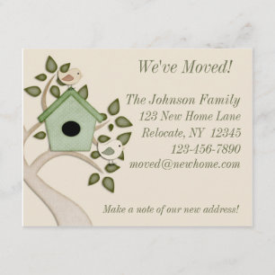 Anúncio de movimento de pássaros